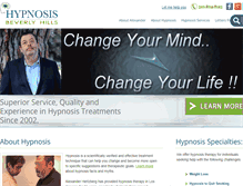 Tablet Screenshot of hypnosisbeverlyhills.com